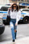 Katie Holmes Style - Distressed Jeans