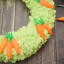 DIY Easter Carrot Loop Yarn Wreath