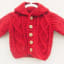 Baby's Hand Knitted Hooded Aran Cabled Jacket, Baby Shower Gift, New Baby Gift
