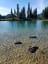 Clear mountain lake near Mt Rainier