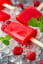 Healthy Raspberry Mint Ice Pops Recipe
