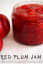 Homemade Red Plum Jam [No Pectin] - Mediterranean Latin Love Affair