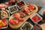 Snacks like Olives, Roasted red peppers, Fig salami, & Appetizer mixes