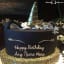 Black and Gold Unicorn Birthday Cake
