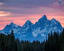 Framed by trees - Sunset Grand Teton National Park IG: @travlonghorns