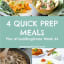 4 Quick Prep Meals and #CookBlogShare Week 44