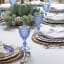 Blue and White Fall Dining Room