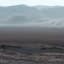 A panoramic view from the surface of Mars captured by Curiosity rover.