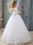 Classy Sweetheart Lace Ball Gown Wedding Dress
