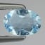 Aquamarine gemstone loose oval 0.40 caratsmm