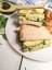 Chickpea salad & avocado sandwich