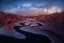 Milky Way arching over the remote Reflection Canyon in Utah