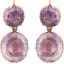 Stephanie Windsor Antiques Round Crystal Double-Drop Earrings