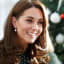 Catherine, Duchess of Cambridge, looks so festive in polka dots and pearls