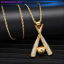 Baseball Bling Iced Out Gold Color Pendants & Necklace, HIP Hop Stainless Steel Chain