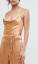 golden peach velvet cowl neck cami strap jumpsuit | Beautiful fashion, Fancy pants, Fancy