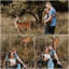 A deer interrupted their photoshoot, but they went with it