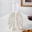 Origami Shabbat candlesticks. White ceramic - Saved for Tali