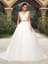 Classy Lace V-Neck Zipper-Up A-Line Wedding Dress