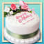 Classic Sugar Flower Spray Cake With Name For Wife