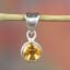 Citrine Pendant, 925 Sterling Silver, Statement Ring, Casual Pendant, Traditional Pendant, Daily Wear Pendant, Healing Pendant, Gift Her.