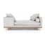 Adele Double Chaise - Vail Silver