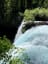 Crystal clear blue waters of Koosah Falls (Oregon)