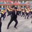 Motivating 700 students thru synchronized dance routine