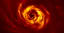 This ominous image shows the birth of a planet