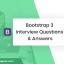 Bootstrap 3 Interview Questions & Answers