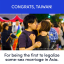 Congrats, Taiwan, for being the first to legalize same-sex marriage in Asia! ️‍