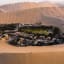 A desert Oasis in the small town of Huacachina, Peru