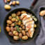 Italian Pan-roasted New Potatoes with Grilled Chicken
