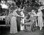 President and Mrs. Roosevelt entertain disabled veterans at garden party, 21 May 1936