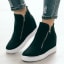 Ladies Hollow Ankle Shoe Round Toe Casual Net Design Boot Sneaker