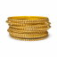 12 Gold Dotted Bangles