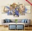 Stephen Curry Wall Art Canvas Painting Poster 5 Piece Framed
