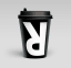Cool use of typography -Rabbit Coffee logo