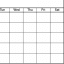 Blank Printable Calendars