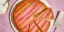 Rhubarb Upside-Down Cake with Orange Zest