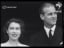ROYAL: Princess Elizabeth and Prince Philip on balcony (1947)