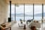 Living room overlooking Otago Bay in Tasmania - Topology Studio