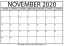 November 2020 calendar | blank printable monthly calendars