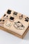 Wooden Rubber Stamp - All things - flower cat