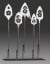 A Set of Five Japanese Steel Arrowheads,(Yanone), Edo Period, circa 1795. Private collection (Japan).