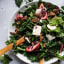 Winter Kale Salad with Pomegranate and Blue Cheese