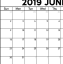 Printable June 2019 Calendar