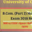 University of Calcutta Hons. & Gen Exam Result 2018