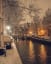 Snowy night in Amsterdam