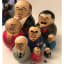 NEW IN STOCK! Large handmade in Russia 10-Piece Soviet & Post-Soviet Leaders Nesting Doll. Vladimir Lenin, Joseph Stalin, Nikita Khrushchev, Leonid Brezhnev, Mikhail Gorbachev and others.